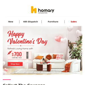 💌$700 Coupons Pack! Valentine's Day Special is Here ❤ Best Seller Ready to Ship!🚚