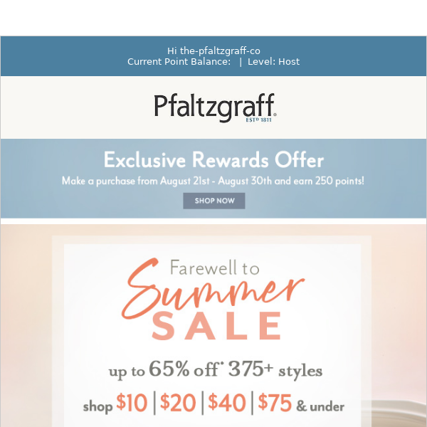 Pfaltzgraff.com Black Friday Sale: Extra 30% Off Sitewide Starts Today