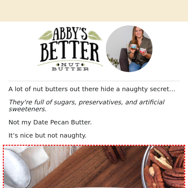 naughty nut butter secret?
