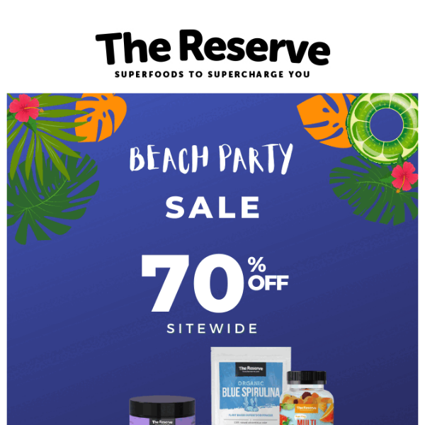 70%OFF – Summer is served🌞