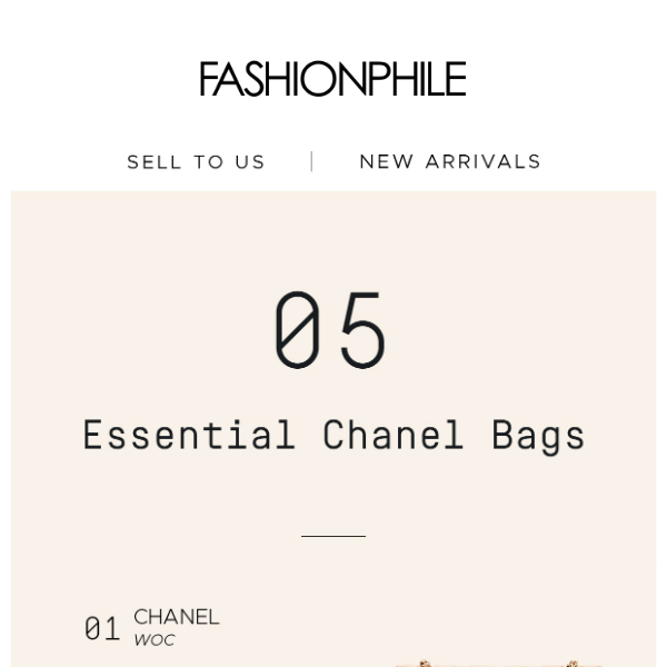 Discover the Top 5 Essential Chanel Bags at FASHIONPHILE