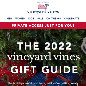 PRIVATE ACCESS: Holiday Gift Guide