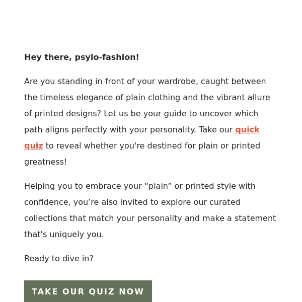 Discover Your Style: “Plain” or Printed? Take Our Quiz! 🎨👕