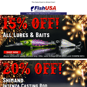 Celebrate Your 4th of July With This Final Day of Savings!