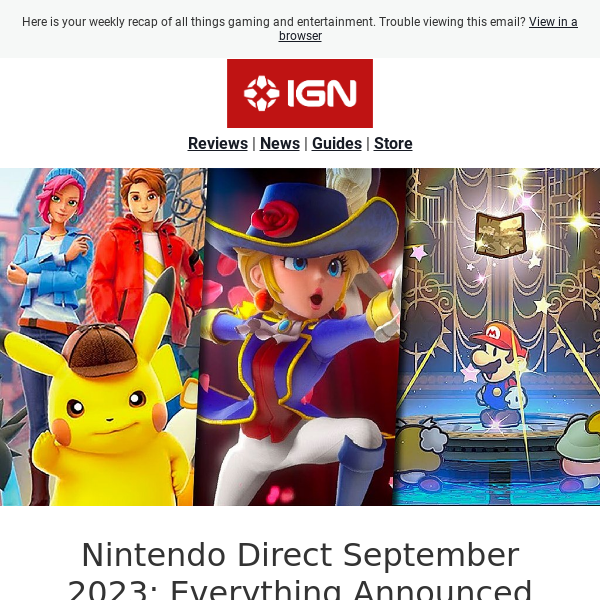 Nintendo Direct September 2023: Everything Announced