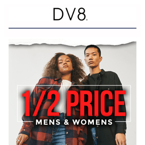 1/2 PRICE Men's & Women's...⚠️⚠️⚠️