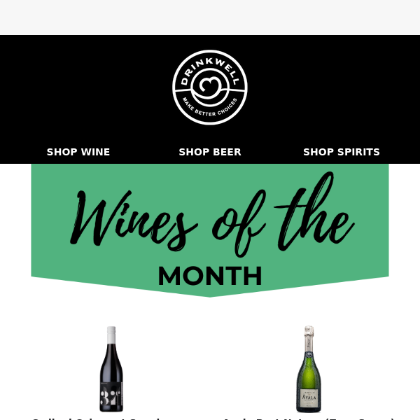 Check out this month's favourites DrinkWell