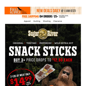 🐄🥩 Sugar River Snack Sticks - Buy 3+ & $12.50 each!