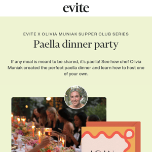 Go inside our paella dinner party with Olivia Muniak 🥘