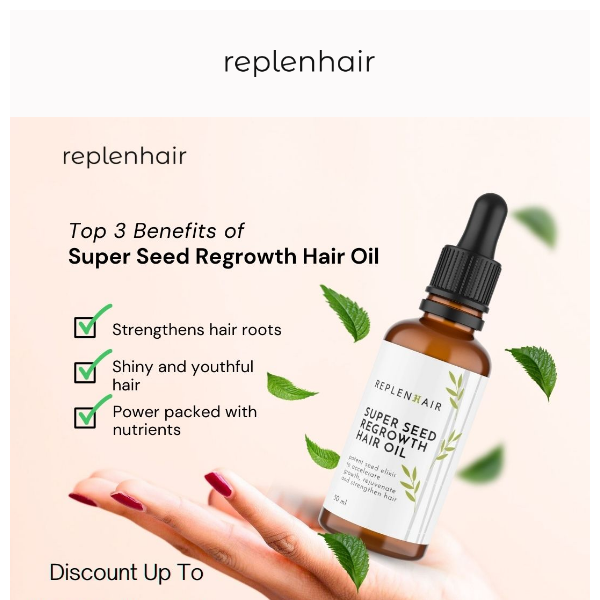 🎉 Exclusive Offer: Get 40% Off on ALL Products! Don't Miss Out, Replen Hair! 🤩