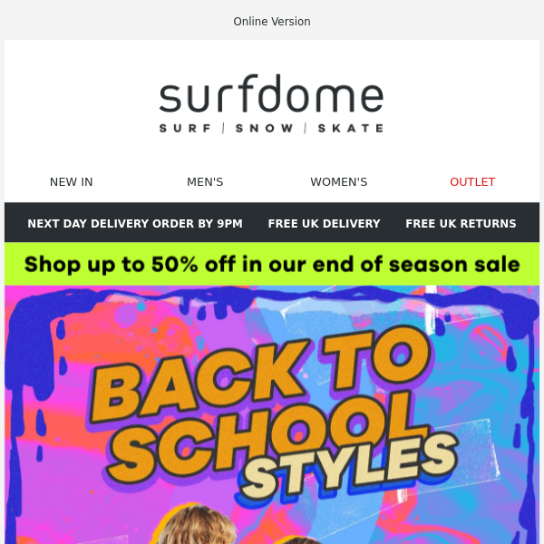 Back to school 📚 - Surfdome