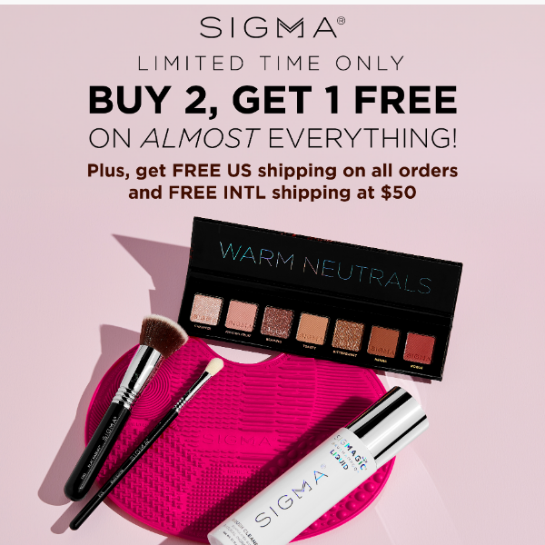 Buy 2, Get 1 FREE On Almost Everything!