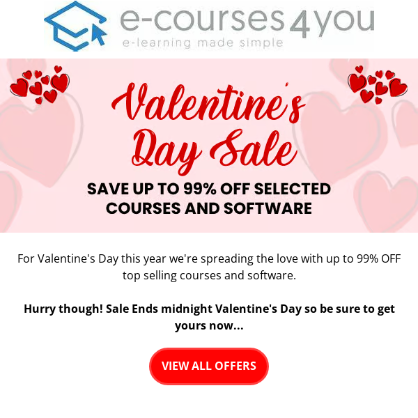 You'll LOVE Our Valentine's Day Sale! ❤️