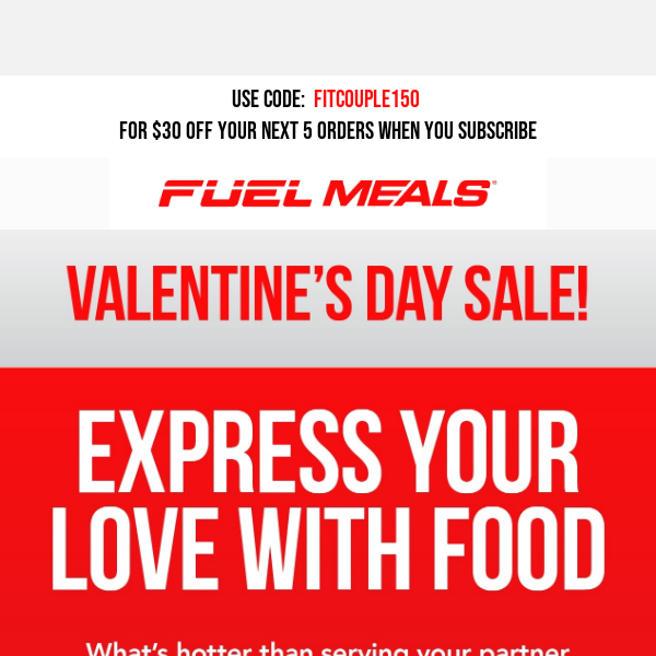 Order By Midnight For Valentine's Day Meals