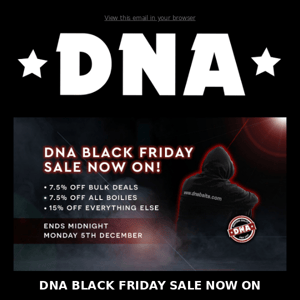 ⚫ DNA BLACK FRIDAY SALE NOW ON! ⚫