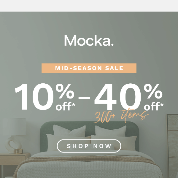 Mocka Mid-Season Sale Now On