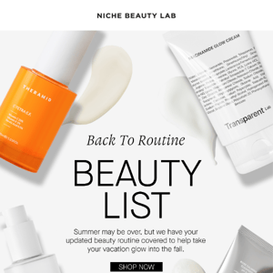 Your Back-To-Rutine Skincare Basics✏️