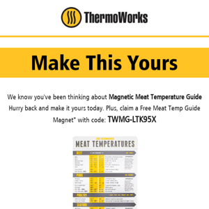 Claim Your Free Meat Temp Guide Magnet! - ThermoWorks