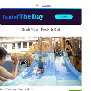 Save on Family Getaways to Great Wolf Lodge