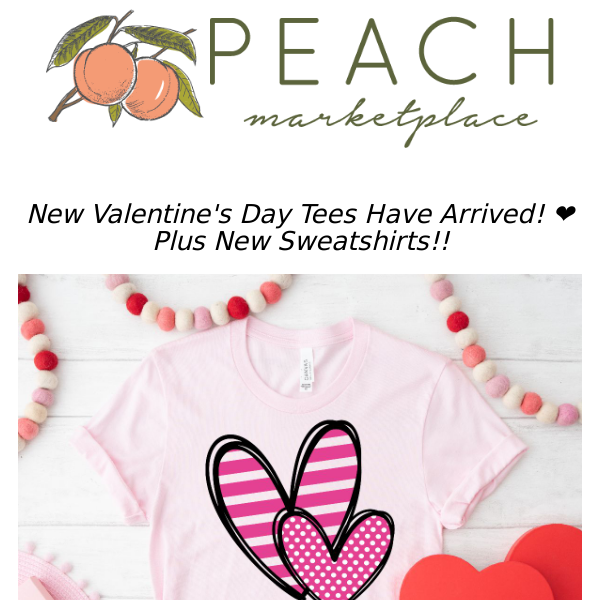 New Valentine Sweatshirts and Accessories! 💗