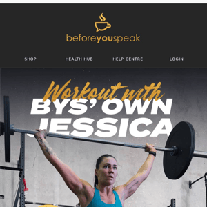 Work up a sweat with BYS' own CrossFit athlete, Jessica