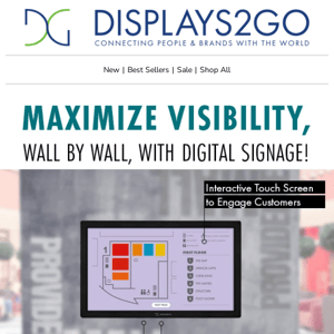 Maximize Visibility, Wall By Wall, With Digital Signage!