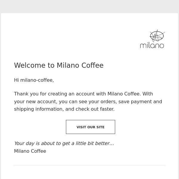 Welcome to Milano Coffee