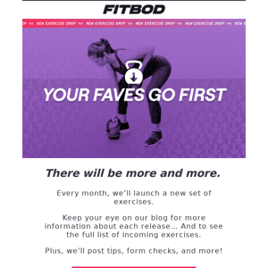 You wanted NEW Exercises, Fitbod...