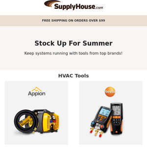 Stock Up this Season with Appion, Testo, UEi and More!