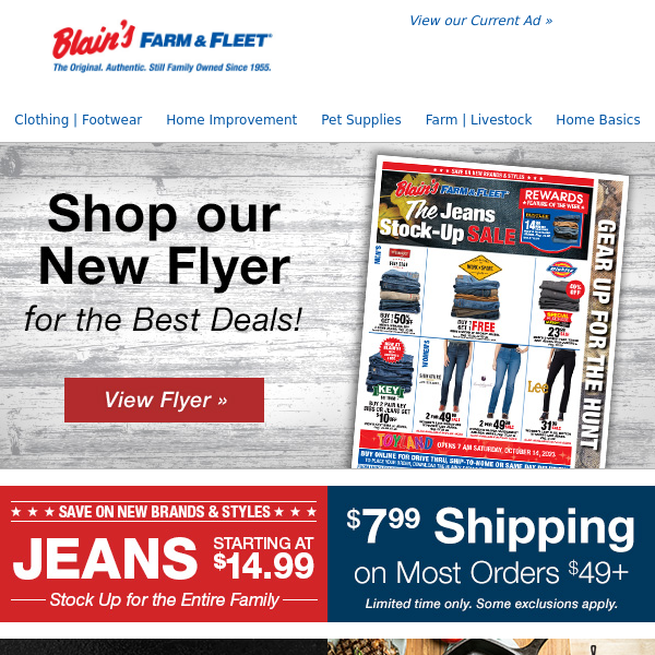 Free Shipping Deals at Blain's Farm & Fleet