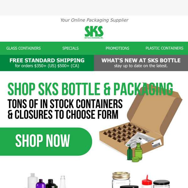 ⚠️ In Stock Packaging at SKS Bottle!