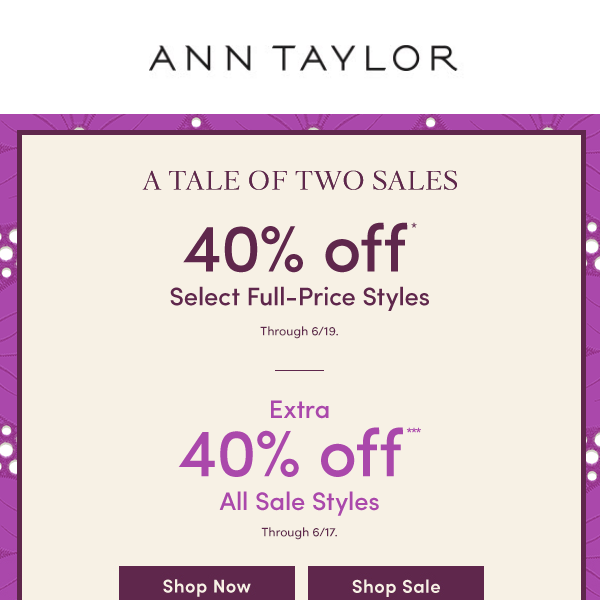 Fresh Summer Styles Are 40% Off