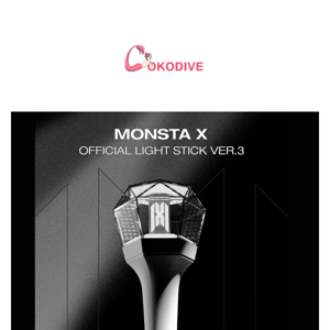 Monsta X Official Light Stick Ver.3 Is Out!🖤