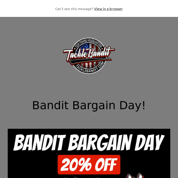 Bandit Bargain Day!