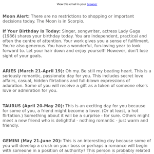 Your horoscope for March 28