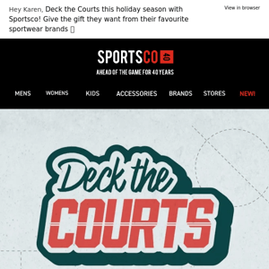 Deck the Courts with Sportsco! 🎄