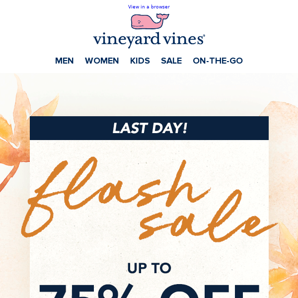 LAST DAY For Up 75% Off Sale