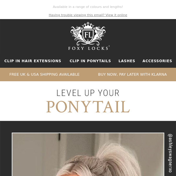 Ponytails for any occasion