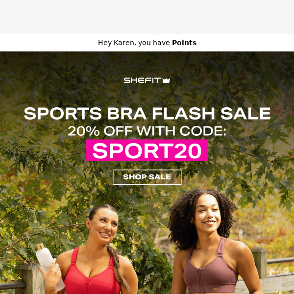 ALL Sports Bras are 20% OFF 💕