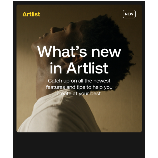 Artlist.io, discover the latest updates and highlights in Artlist