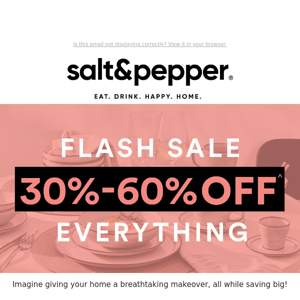 ⚡ 30-60% OFF EVERYTHING ⚡