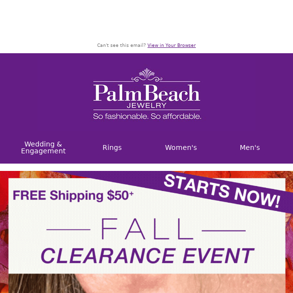 Fall Clearance Event Starts NOW 📣