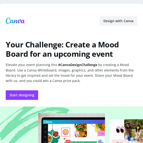 Set the mood for your dream event this #CanvaDesignChallenge