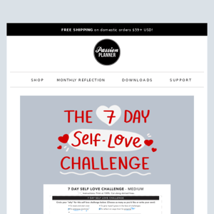 💖 Free Self Love Challenge & Affirmations (+ up to 80% OFF!)