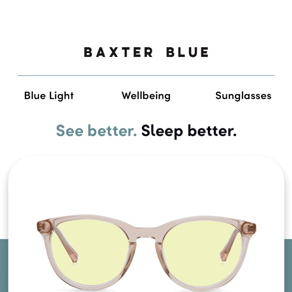 Baxter's Sleep glasses | For a better nights sleep 💤