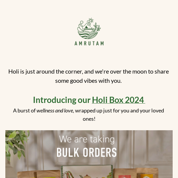 Gift of Joy with Amrutam Holi Box 2024💚