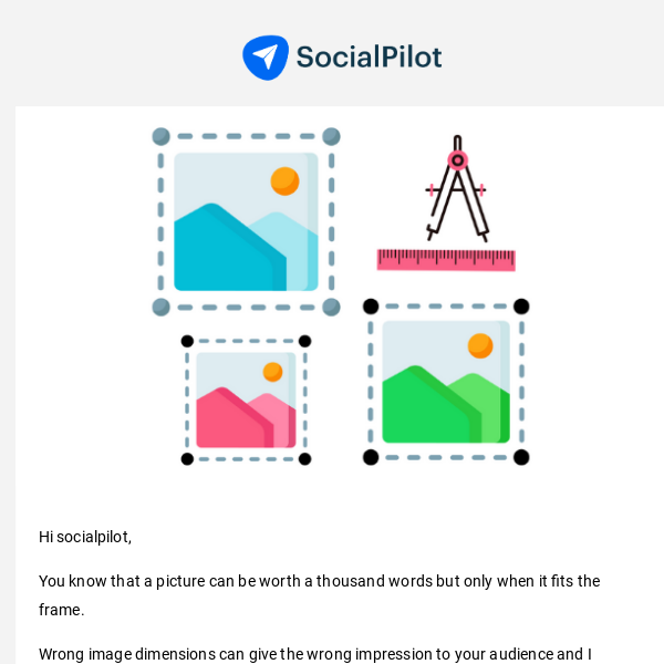 Are you using the right image size for the right social platform?