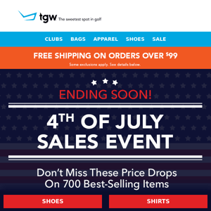 Time's Running Out On 4th Of July Price Drops!