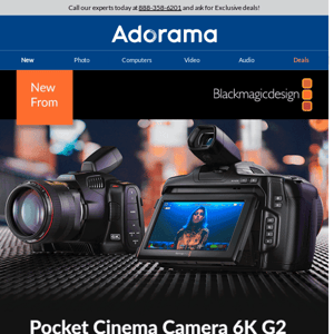 Pre-Order Now: Blackmagic Design Pocket Cinema Camera 6K G2