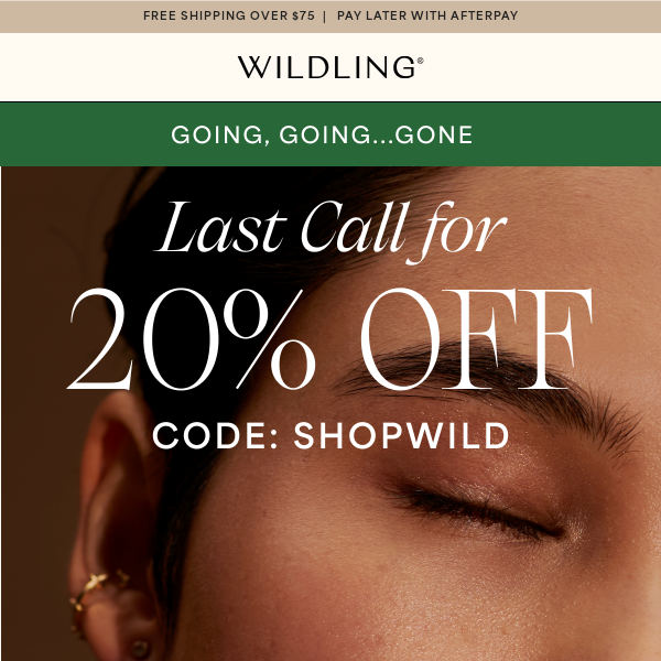 Going, going, gone... Shop before it's too late